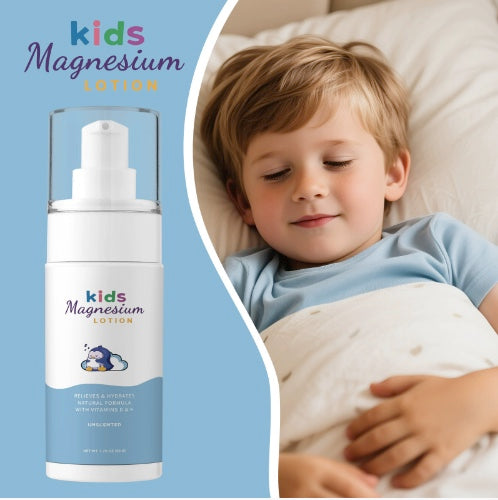 Kids Magnesium Lotion (Unscented) with Vitamins D & K - 2.75 oz (80 g)