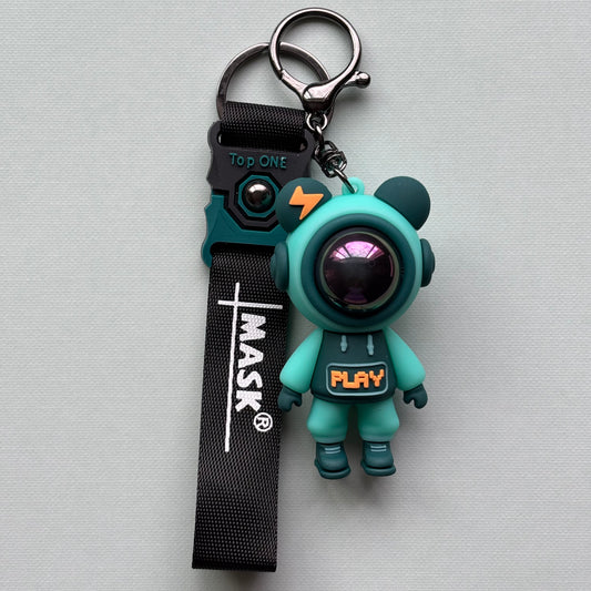 Astronaut Pilot Bear Cool Charm for Handbags