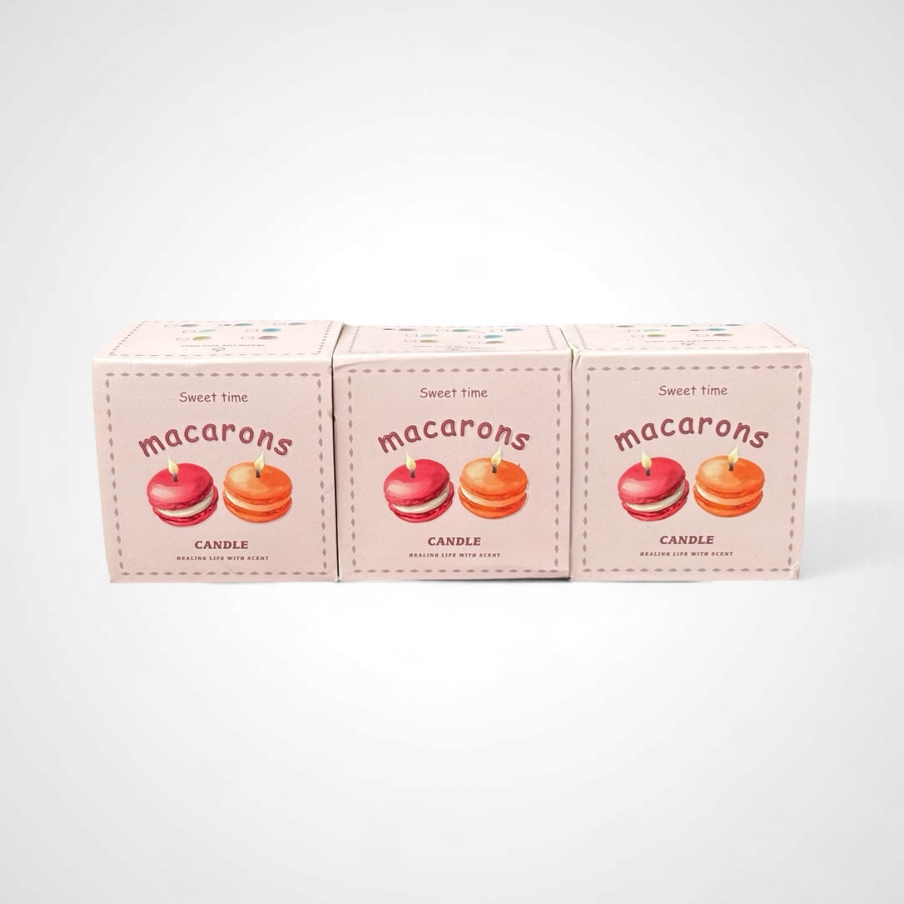 Set of 3 Macaron Scented Candle