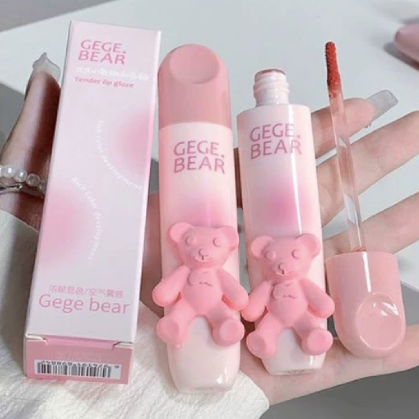 Gege Bear Soft Matte Lip Glaze — Shade 02 & 05