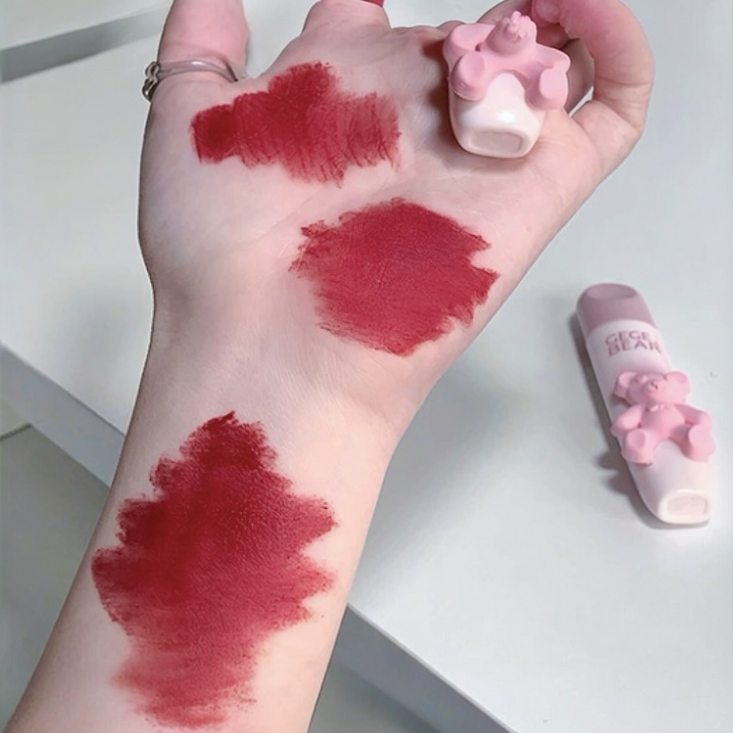 Gege Bear Soft Matte Lip Glaze — Shade 02 & 05