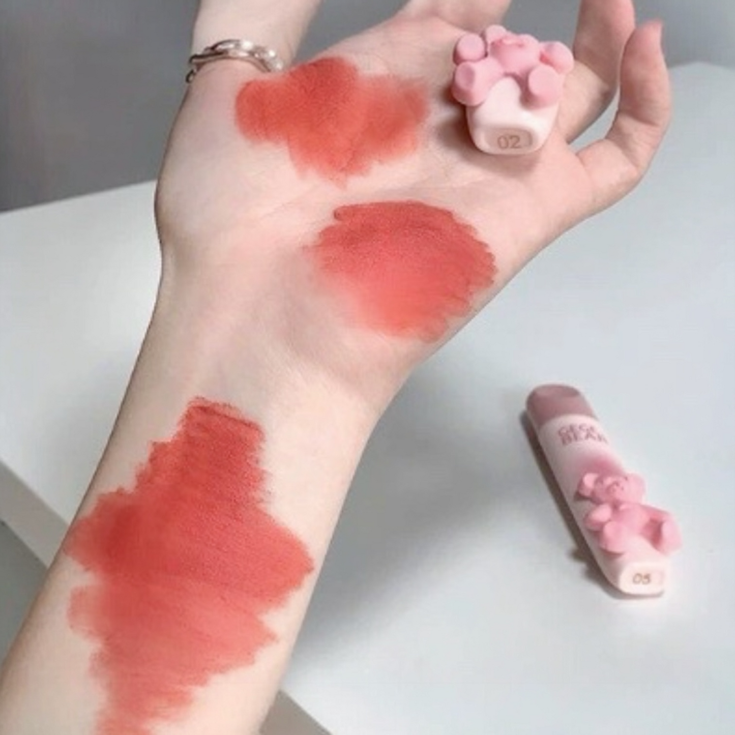 Gege Bear Soft Matte Lip Glaze — Shade 02 & 05