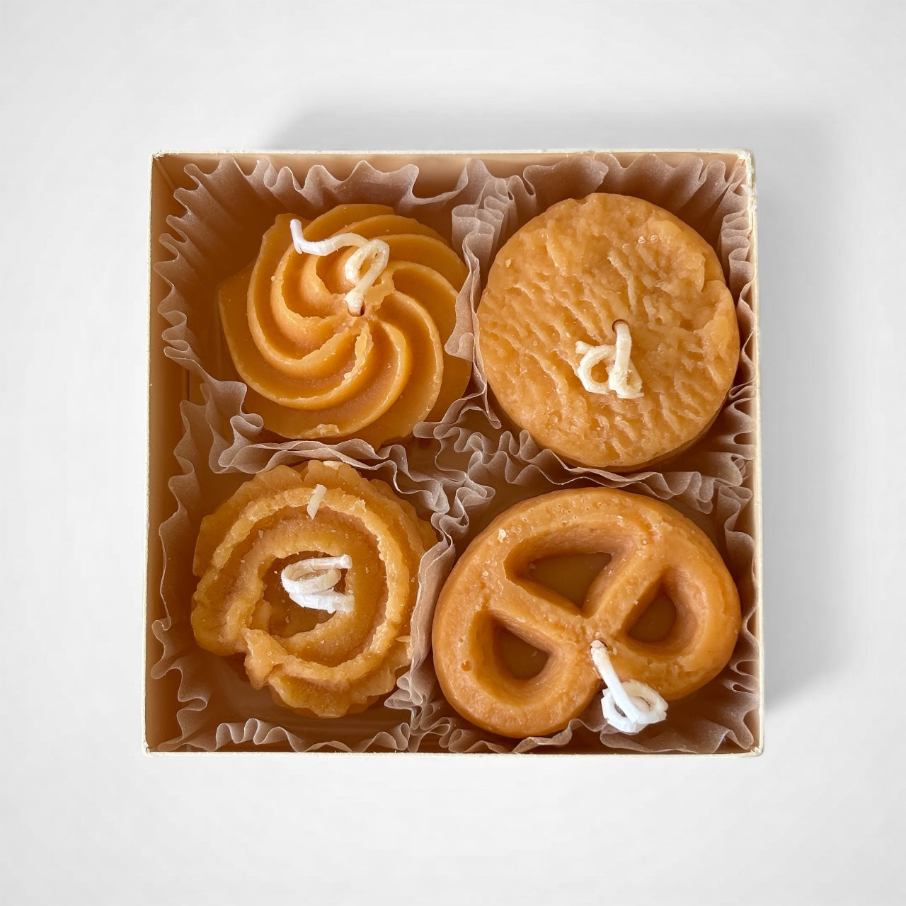 Cookie Candle Set – 4 Pieces Gift Box