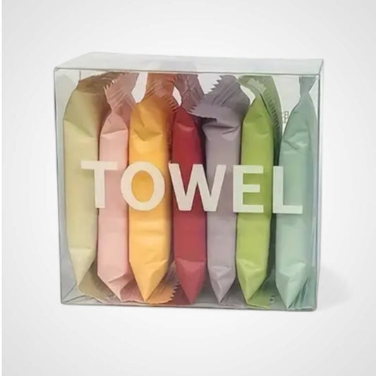 Compressed Facial Towels – 7 Pack | Soft, Hygienic & Travel-Friendly